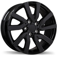 Charger l'image dans la galerie, R249-1880-12BN+55R641 - Replika R249 18X8 5X120 55mm Gloss Black - Replika Wheels Canada