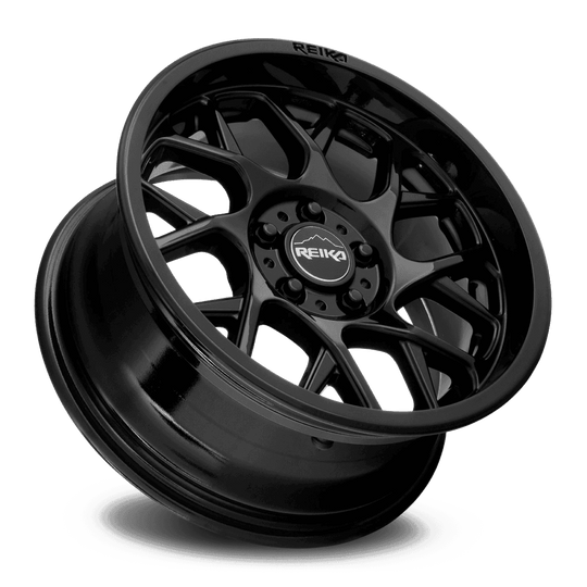 R25570151002F - Reika R25 Detour 15X7 5X100 15mm Gloss Black - Reika Wheels Canada