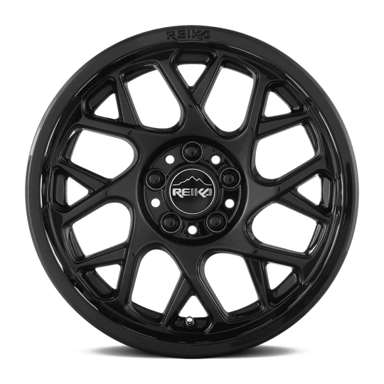 R25780381202F - Reika R25 Detour 17X8 5X114.3 38mm Gloss Black - Reika Wheels Canada