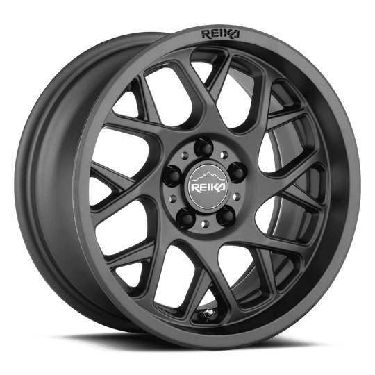 R25570151005F - Reika R25 Detour 15X7 5X100 15mm Slate Gray - Reika Wheels Canada