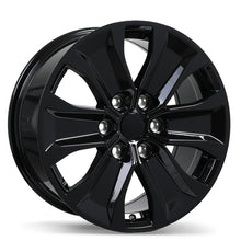Charger l'image dans la galerie, R250-1885-36BN+44C871 - Replika R250 18X8.5 6X135 44mm Gloss Black - Replika Wheels Canada