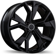 Charger l'image dans la galerie, R252-2085-44BN+25R665 - Replika R252 20X8.5 5X112 25mm Gloss Black - Replika Wheels Canada