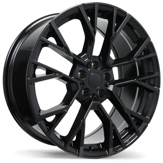 R253A-2195-44BN+33C666 - Replika R253 21X9.5 5X112 ET 33mm Gloss Black - Replika Wheels Canada