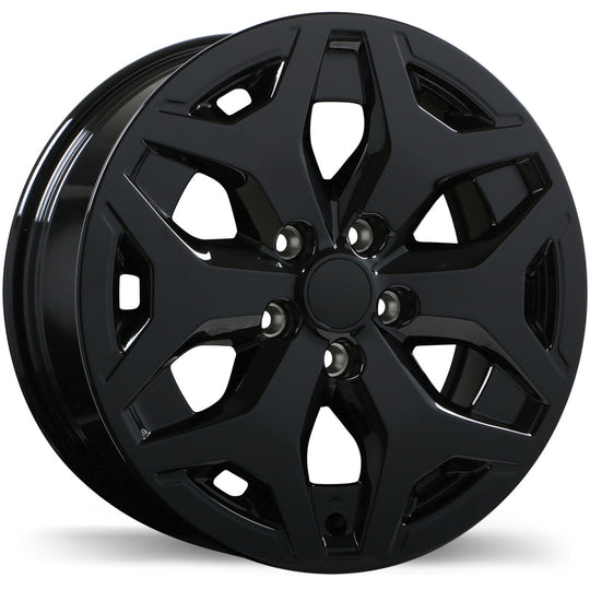 R254-1770-65BN+48C561 - Replika R254 17X7 5X114.3 48mm Gloss Black - Replika Wheels Canada
