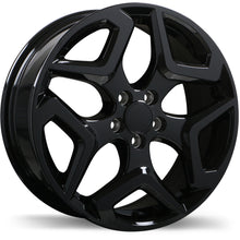 Charger l'image dans la galerie, R255-1770-80BN+55C561 - Replika R255 17X7 5X100 55mm Gloss Black - Replika Wheels Canada