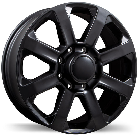 R261-2080-82BT+54C211 - Replika R261 20X8 8X165.1 54mm Satin Black - Replika Wheels Canada