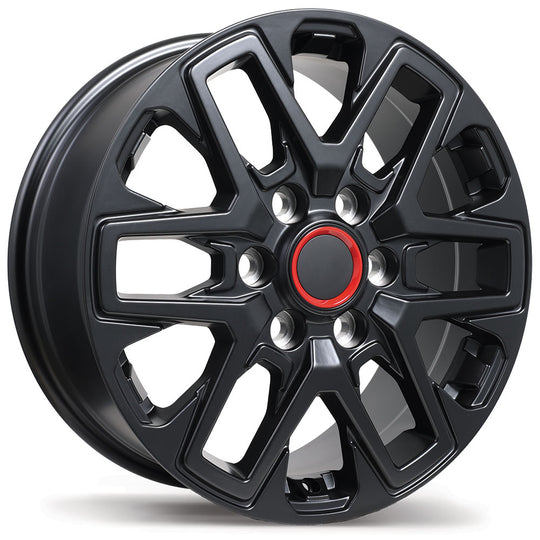 R262-1875-83BT+60F951 - Replica R262 18X7.5 6X139.7 60mm Satin Black - Krypton Replica Wheels Canada
