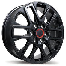 Charger l'image dans la galerie, R262-2075-83BT+60F951 - Replica R262 20X7.5 6X139.7 60mm Satin Black - Krypton Replica Wheels Canada