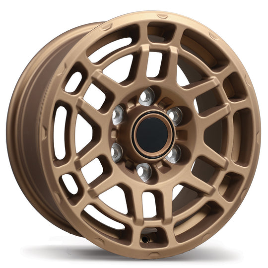 R265-1670-83ZT+25F061 - Replika R265 16X7 6X139.7 25mm Satin Bronze - Replika Wheels Canada