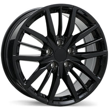 Charger l'image dans la galerie, R270-1880-12BN+37C671 - Replika R270 18X8 5X120 ET 37MM Gloss Black - Replika Wheels Canada