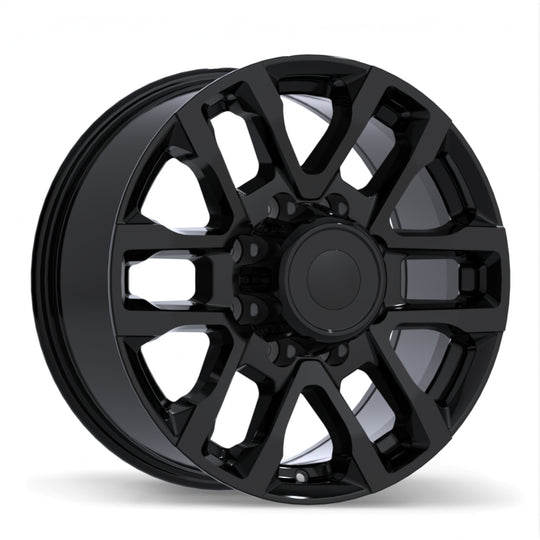 R273-1880-70BN+40D250 - Replika R273 18X8 8X170 ET 40mm Gloss Black - Replika Wheels Canada
