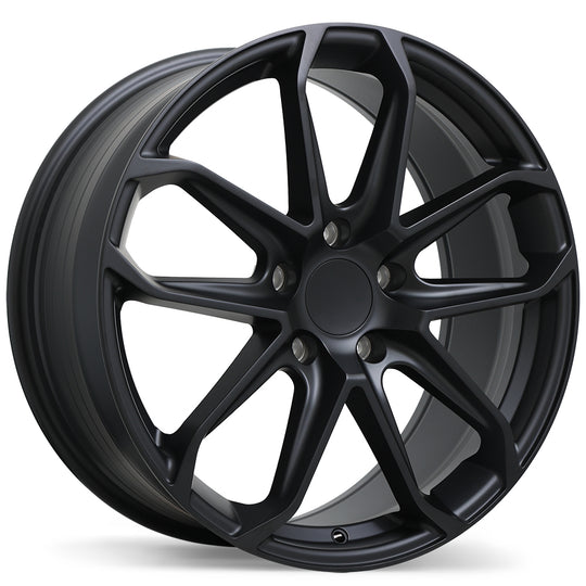 R276-2075-53BT+32R665 - Replika R276 20X7.5 5X130 ET 32mm Satin Black - Replika Wheels Canada