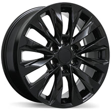 Charger l'image dans la galerie, R279-1875-83BN+56F951 - Replika R279 18X7.5 6X139.7 ET 56mm Gloss Black - Replika Wheels Canada