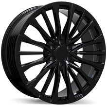 Charger l'image dans la galerie, R281-2495-83BN+28C780 - Replika R281 24X9.5 6X139.7 ET 28mm Gloss Black - Replika Wheels Canada