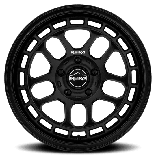 R30770155103F - Reika R30 Drifter 17X7 5X100 15mm Satin Black - Reika Wheels Canada