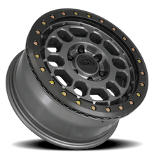 Load image into Gallery viewer, R35780306354BL - Reika R35 Rambler Beadlock 17X8 6X130 30mm Satin Gunmetal Black E-Coated Ring - Reika Wheels Canada