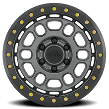 Load image into Gallery viewer, R35780306354BL - Reika R35 Rambler Beadlock 17X8 6X130 30mm Satin Gunmetal Black E-Coated Ring - Reika Wheels Canada
