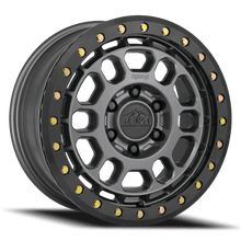 Load image into Gallery viewer, R35780306354BL - Reika R35 Rambler Beadlock 17X8 6X130 30mm Satin Gunmetal Black E-Coated Ring - Reika Wheels Canada