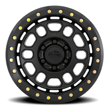 Load image into Gallery viewer, R35780306303BL - Reika R35 Rambler Beadlock 17X8 6X130 30mm Satin Black With Black E-Coated Ring - Reika Wheels Canada