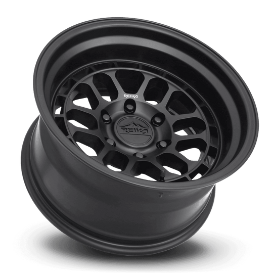 R35790386503F - Reika R35 Rambler 17X9 6X139.7 -38mm Black Satin - Reika Wheels Canada