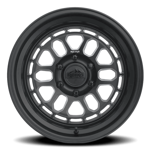 R35790386503F - Reika R35 Rambler 17X9 6X139.7 -38mm Black Satin - Reika Wheels Canada