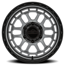 Load image into Gallery viewer, R35785006551F - Reika R35 Rambler 17X8.5 6X139.7 0mm Gloss Graphite Gray Gloss Black Ring - Reika Wheels Canada