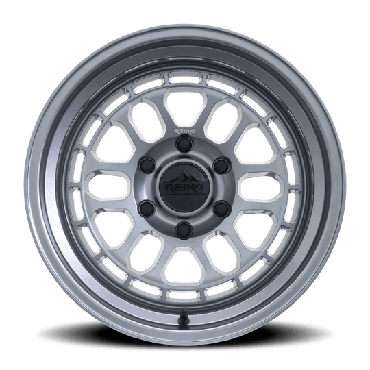R35790385005F - Reika R35 Rambler 17X9 5X127 -38mm Gloss Graphite - Reika Wheels Canada