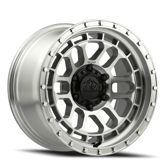 R35785003636F - Reika R35 Rambler 17X8.5 6X135 0mm Machined Clear - Reika Wheels Canada