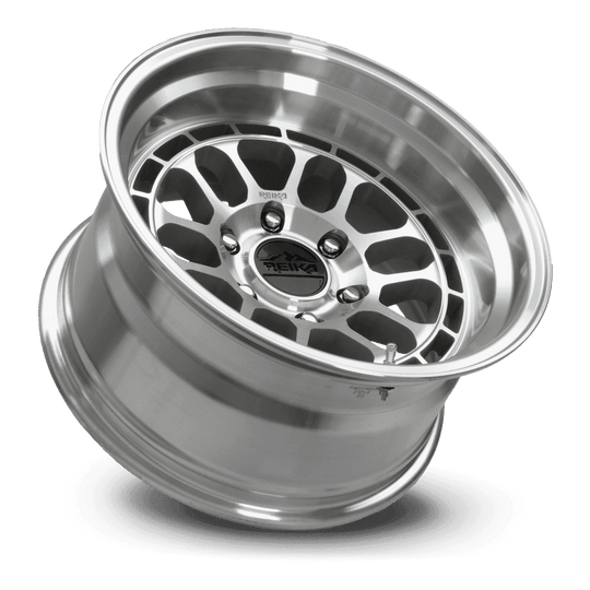 R35790385036F - Reika R35 Rambler 17X9 5X127 -38mm Machined - Reika Wheels Canada
