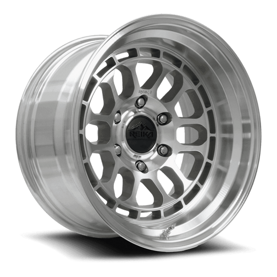 R35790385036F - Reika R35 Rambler 17X9 5X127 -38mm Machined - Reika Wheels Canada