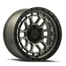 Charger l'image dans la galerie, R35785006252F - Reika R35 Rambler 17X8.5 6X120 0mm Satin Bronze Satin Black Ring - Reika Wheels Canada