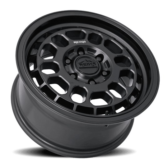 R35780355603 - Reika R35V Rambler 2500 17X8 5X160 35mm Satin Black - Reika Wheels Canada