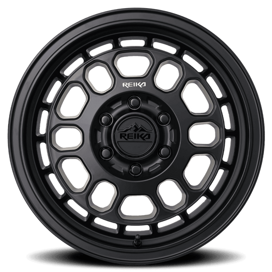 R35780355303 - Reika R35V Rambler 2500 17X8 5X130 35mm Satin Black - Reika Wheels Canada