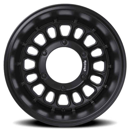 R35780892503S - Reika R35V Rambler 3500 17X8 6X205 89mm Satin Black - Reika Wheels Canada