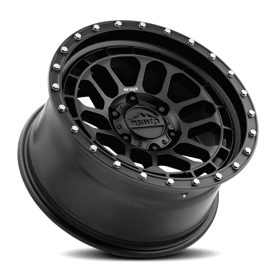 R35790126503F - Reika R35V Rambler 17X9 6X139.7 -12mm Satin Black - Reika Wheels Canada