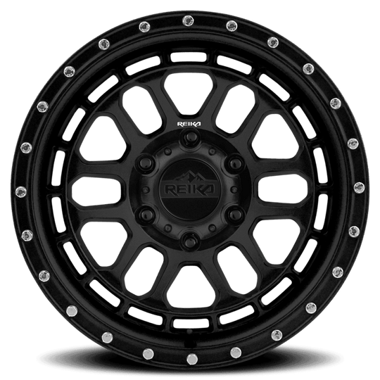 R35790126503F - Reika R35V Rambler 17X9 6X139.7 -12mm Satin Black - Reika Wheels Canada