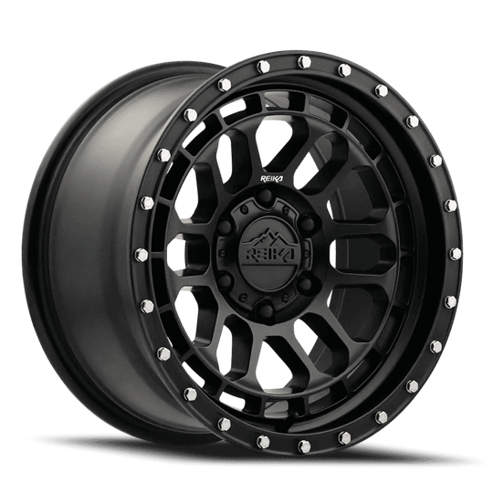 R35790126503F - Reika R35V Rambler 17X9 6X139.7 -12mm Satin Black - Reika Wheels Canada