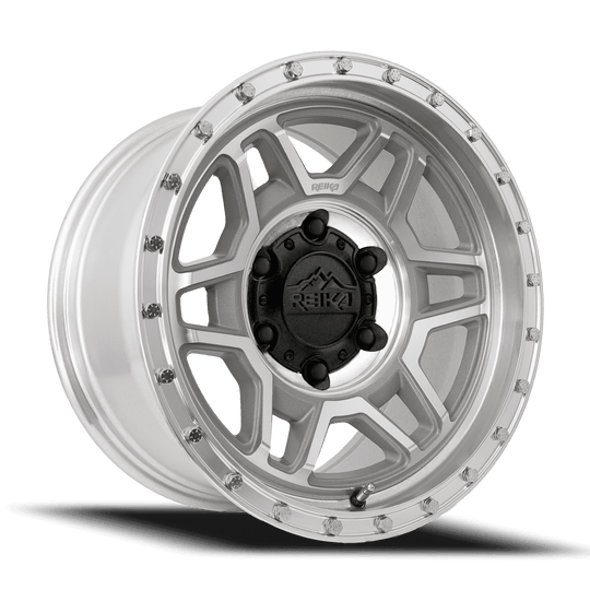 R40785003636F - Reika R40 Trooper 17X8.5 6X135 0mm Machined Clear - Reika Wheels Canada
