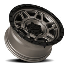 Charger l'image dans la galerie, R40790126552F - Reika R40 Trooper 17X9 6X139.7 -12mm Satin Bronze Satin Black Ring - Reika Wheels Canada