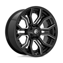 Charger l'image dans la galerie, D71122001747 - Fuel Off-Road D711 Rage 22X10 8X170 -18 mm Gloss Black Milled - Fuel Off-Road Wheels Canada