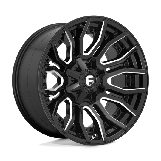 D71120001847 - Fuel Off-Road D711 Rage 20X10 8X180 -18 mm Gloss Black Milled - Fuel Off-Road Wheels Canada
