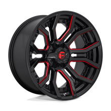 Charger l'image dans la galerie, D71220009847 - Fuel Off-Road D712 Rage 20X10 6X135 6X139.7 -18 mm Gloss Black Red Tinted Clear - Fuel Off-Road Wheels Canada