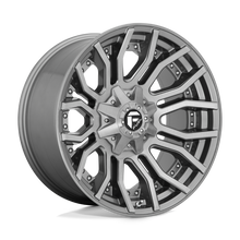Charger l'image dans la galerie, D71320001847 - Fuel Off-Road D713 Rage Platinum 20X10 8X180 -18 mm Brushed Gun Metal Tinted Clear - Fuel Off-Road Wheels Canada