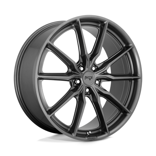 M239229011+38 - Niche M239 Rainier 22X9 5X120  38mm Matte Anthracite - Niche Wheels Canada