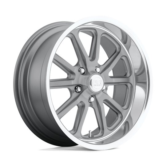 U111200521+30 - US Mag U111 Rambler 20X10.5 5X120  30mm Matte Gun Metal Machined - US Mag Wheels Canada