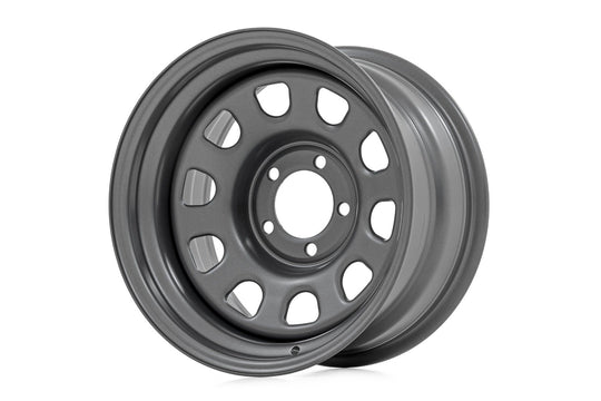 RC51-6883G - Rough Country Steel Wheel 16X8 6X139.7 -12mm Grey - Rough Country Wheels Canada