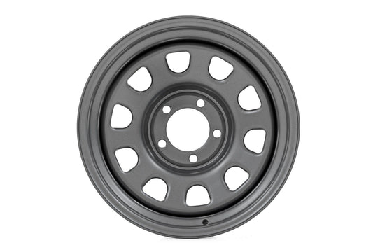 RC51-7655G - Rough Country Steel Wheel 17X9 6X139.7 -12mm Grey - Rough Country Wheels Canada