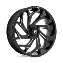Load image into Gallery viewer, D7532270A644 - Fuel Off-Road D753 Reaction 22X7 4X137 13mm Gloss Black Milled - Fuel Off-Road Wheels Canada