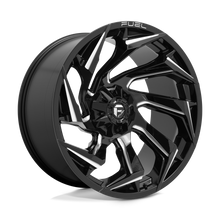 Charger l'image dans la galerie, D75324209847 - Fuel Off-Road D753 Reaction 24X12 6X135 6X139.7 -44 mm Gloss Black Milled - Fuel Off-Road Wheels Canada