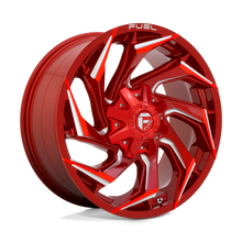 Charger l'image dans la galerie, D75420901757 - Fuel Off-Road D754 Reaction 20X9 8X170 20mm Candy Red Milled - Fuel Off-Road Wheels Canada
